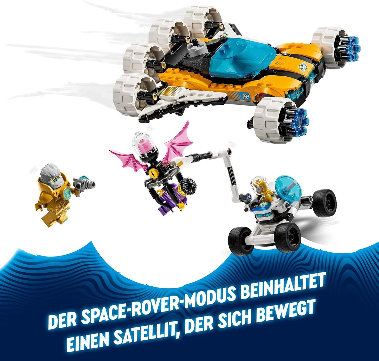 LEGO Dreamzzz 2-in-1 Mr Oz's Space Buggy speelgoedauto of Space Shuttle-set inclusief minifiguren van Mr Oz, Albert en Jayden, ruimtecadeau voor kinderen 8+ 71475 Bouwsets Besuche in LEGO-Store