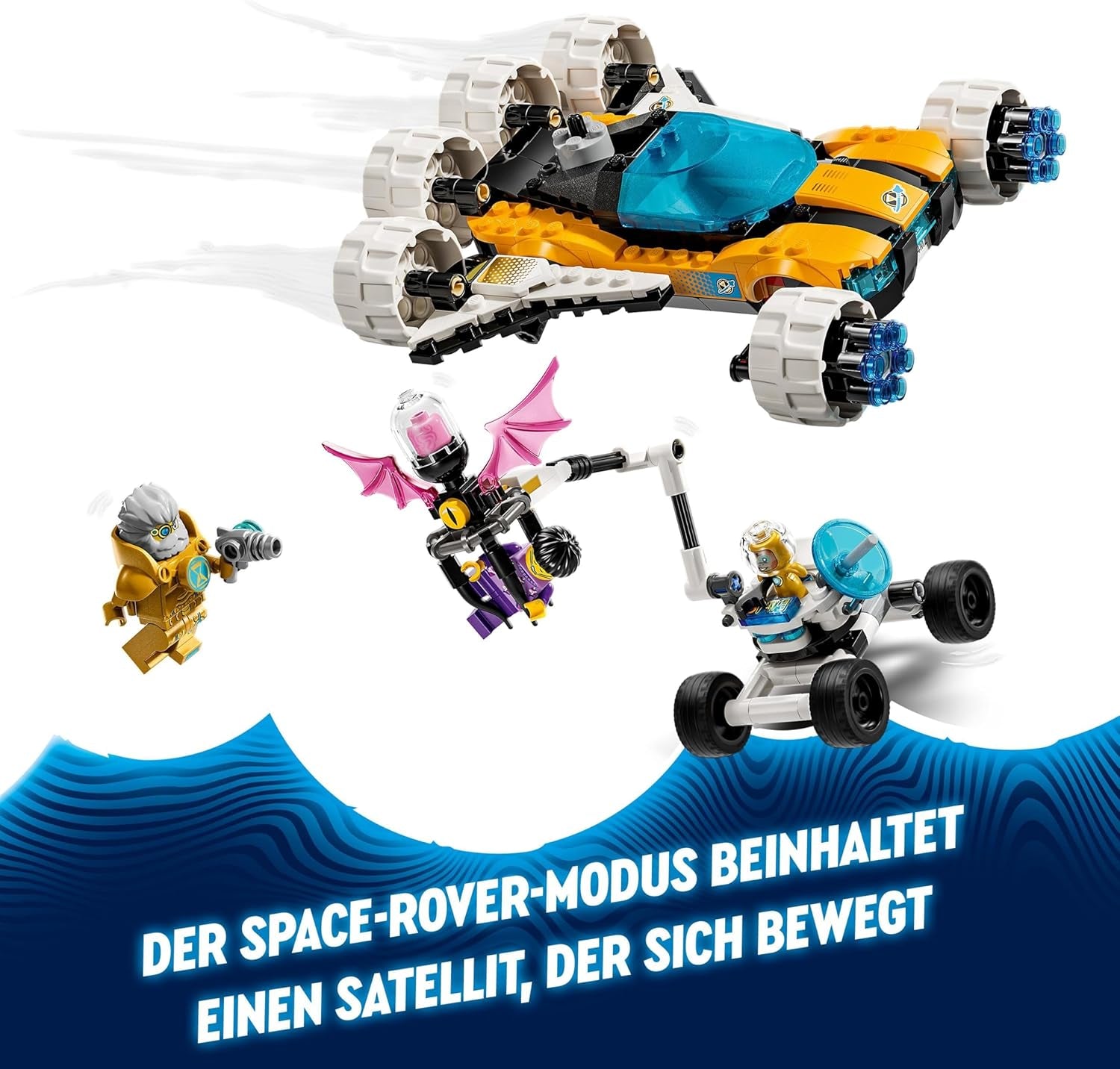 LEGO Dreamzzz 2-in-1 Mr Oz's Space Buggy speelgoedauto of Space Shuttle-set inclusief minifiguren van Mr Oz, Albert en Jayden, ruimtecadeau voor kinderen 8+ 71475 Bouwsets Besuche in LEGO-Store