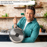 Jamie Oliver by Tefal Cook Slimme koekenpan 28Cm, Ongecoat roestvrij staal, Geschikt voor inductie Potten en pannen Naty Shop