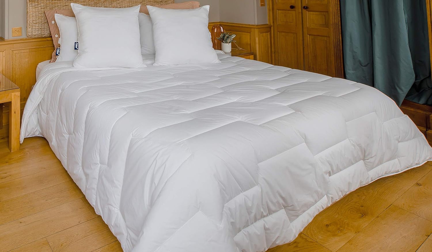 Thermoregulerend dekbed, Gematigd, 240 X 220 Cm, Sweat, Optimale ventilatie, 100% katoen, Percal, Fresh Feel, Franse dekbedden en dekbedden Naty Shop