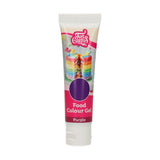 Funcakes Food Colour Gel Violet: Hooggeconcentreerde kleurstof voor deeg, room, fondant en marsepein. Gemakkelijk doseren. Eén druppel om levendige kleuren te creëren. Halal. 30 gram