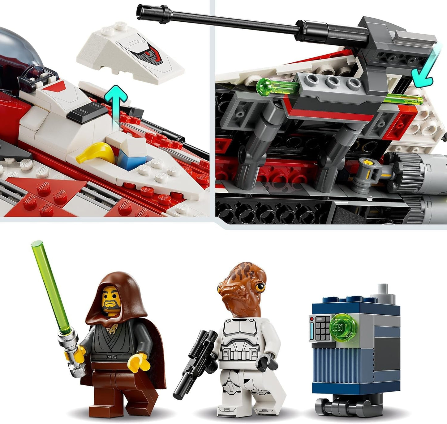 LEGO Star Wars Jedi Bob's Starfighter Bouwspeelgoed Ruimteschip Speelgoedstenen Populair verjaardagscadeau voor jongens, meisjes en alle fans ouder dan 8 jaar 75388 Bouwsets bij LEGO-Store