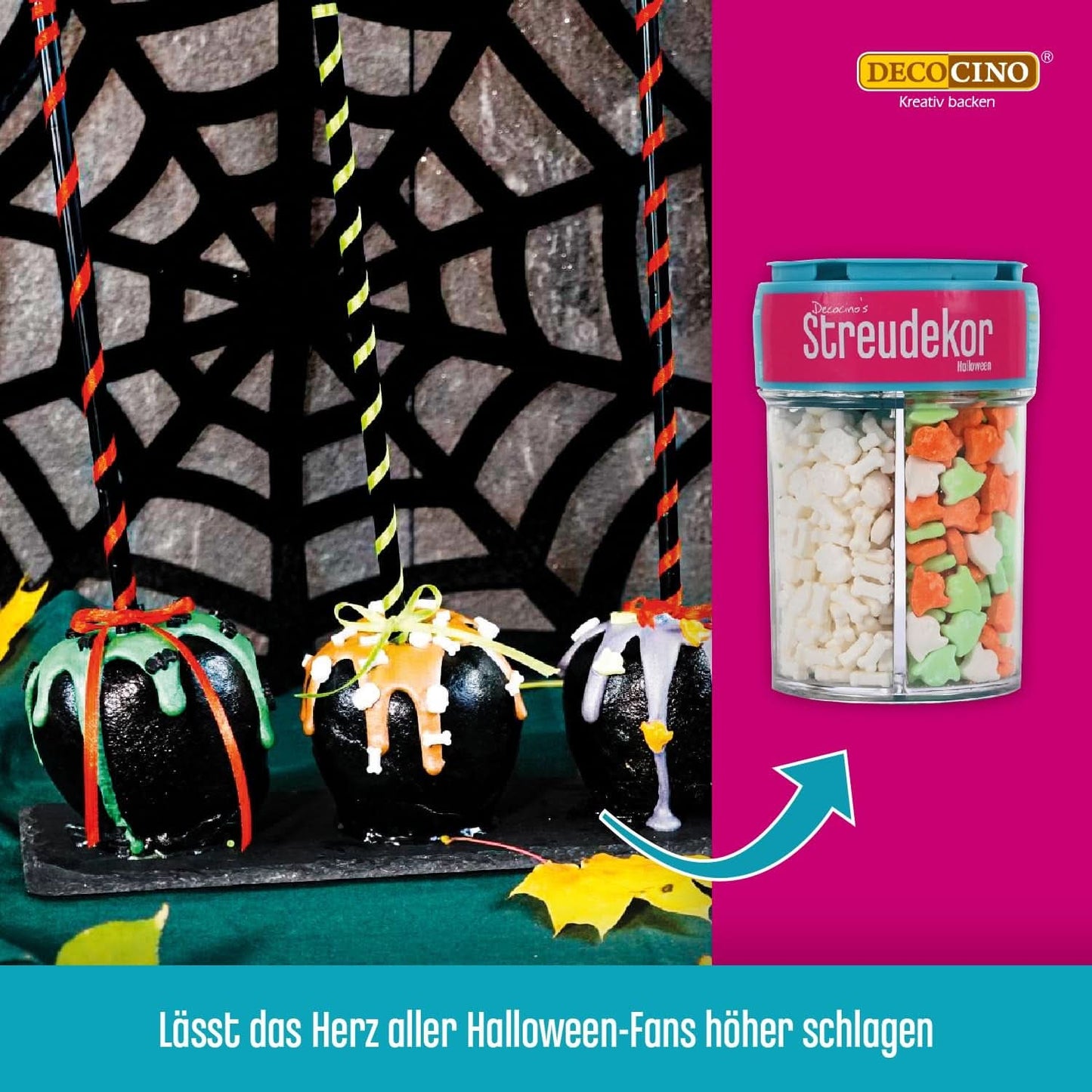 Decocino Halloween Hagelslag, veelkleurig, 120 gram Hagelslag Naty Shop