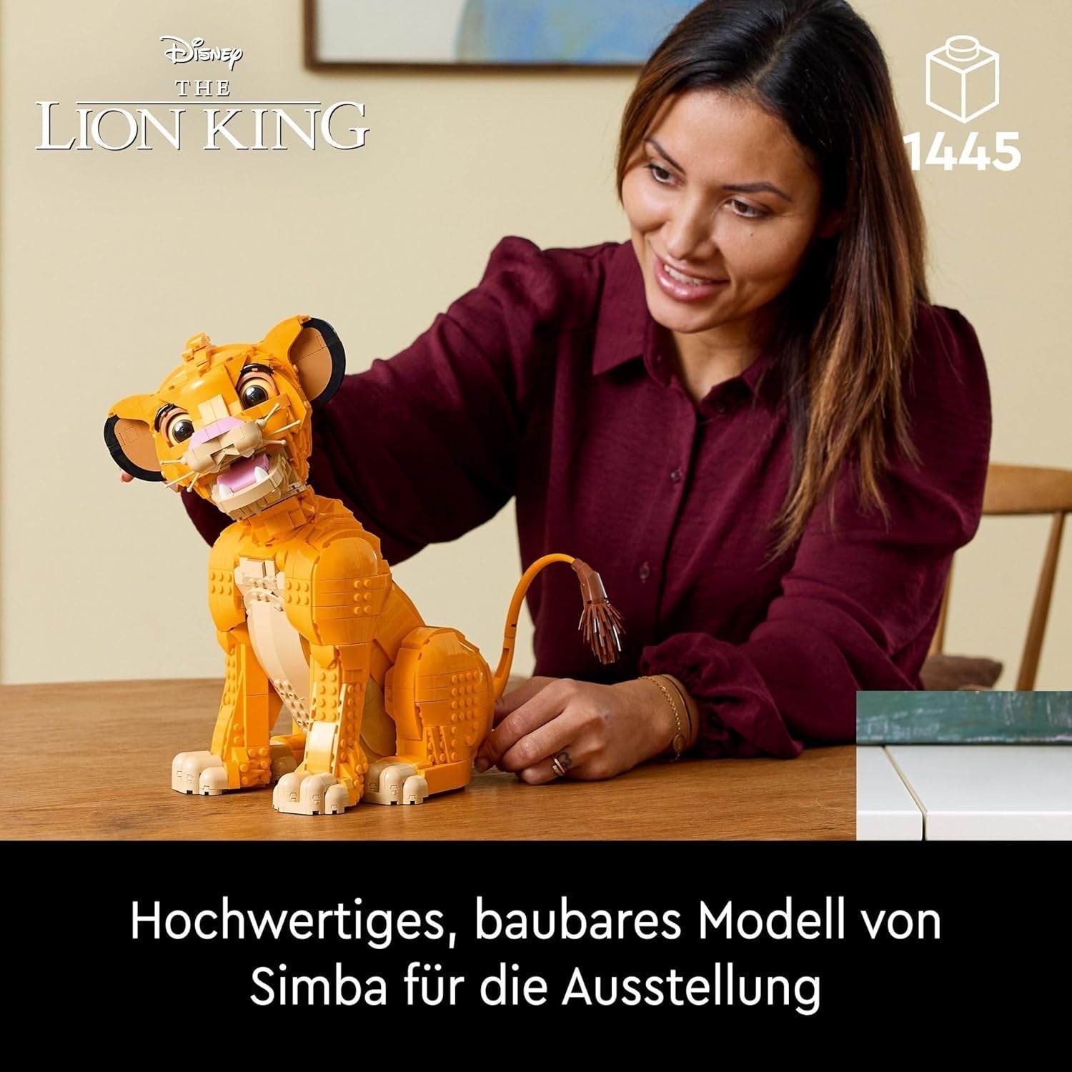 Lego Ç€ Disney Simba, de jonge leeuwenkoning, bouwspeelgoed voor de verzameling met creatieve dierenfiguren, ontspannende activiteit voor volwassenen, cadeau-idee voor vrouwen 43247 Bouwsets Besuche den LEGO-Store