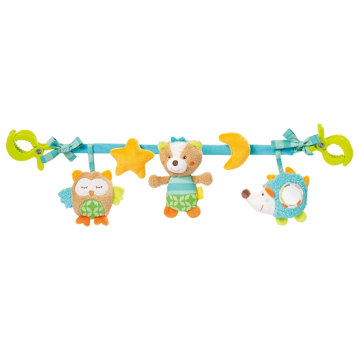 Fehn babymobielketting Panda Baby Mobile - babymobielketting met schattige figuren - flexibel hangend babyspeelgoed - kinderwagenspeelgoed voor baby's en peuters vanaf 0+ maanden Babyspeelgoed Naty Shop Slapen Bos