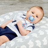 Chicco PhysioForma Comfort-fopspeen 6-16 maanden, 1 stuk, fopspeen met siliconen speen, ondersteunt de fysiologische ademhaling en bevordert een correcte orale ontwikkeling, blauw