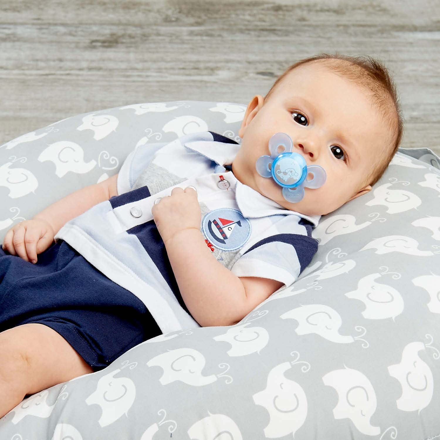 Chicco PhysioForma Comfort-fopspeen 6-16 maanden, 1 stuk, fopspeen met siliconen speen, ondersteunt de fysiologische ademhaling en bevordert een correcte orale ontwikkeling, blauw