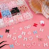 500 stuks 3D-nagelbedel Schleifen Charms Nägel Nail Art Charms Schleife Nagel Charms Nägel Nail Art Schleifen Nageldekorationen Mit Aufnahmewerkzeug Für Frauen en Mädchen Nagel-Diy-Zubehör