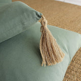 Quilt met 4 bobbels, jute, 90 X 190 Cm, klei, 2007AGCHLJT090190, 90 X 190 Cm Quilts en quilts Naty Shop