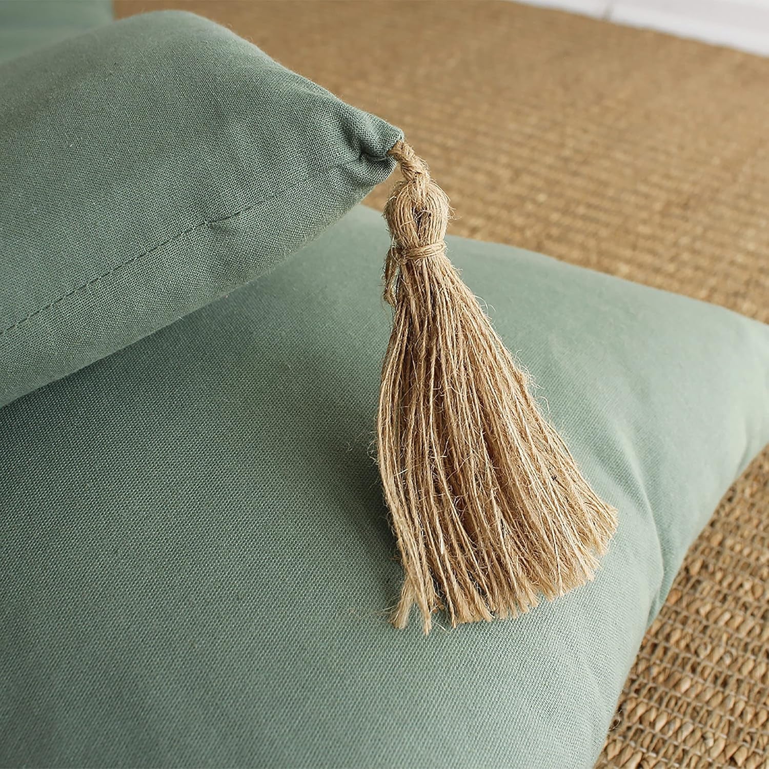 Quilt met 4 bobbels, jute, 90 X 190 Cm, klei, 2007AGCHLJT090190, 90 X 190 Cm Quilts en quilts Naty Shop