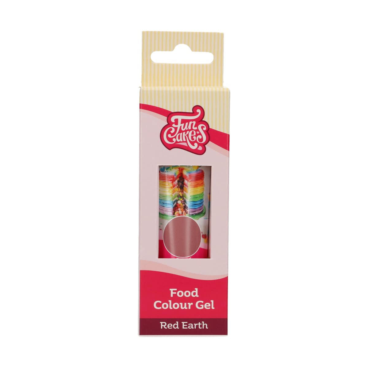 Funcakes Red Earth Kleurstofgel: Hooggeconcentreerde kleurstof voor deeg, room, fondant, marsepein en gebak. Gemakkelijk doseren. Eén druppel om levendige kleuren te creëren. Halal. 30 gram