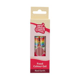 Funcakes Red Earth Kleurstofgel: Hooggeconcentreerde kleurstof voor deeg, room, fondant, marsepein en gebak. Gemakkelijk doseren. Eén druppel om levendige kleuren te creëren. Halal. 30 gram