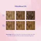 Permanente haarverfset 100% grijsdekking Thuiskleuring 0% ammoniak Haarverf Multidimensionale haarverf Professionele haarverf Naty Shop haarverf