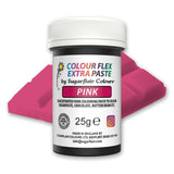 Kleurstofpasta Sugarflair Colourflex Extra Pink Paste - Eetbare kleurstof voor botercrème, chocolade, suikerpasta, glazuur, fondant, cakemixen, deeg en meer - 25g