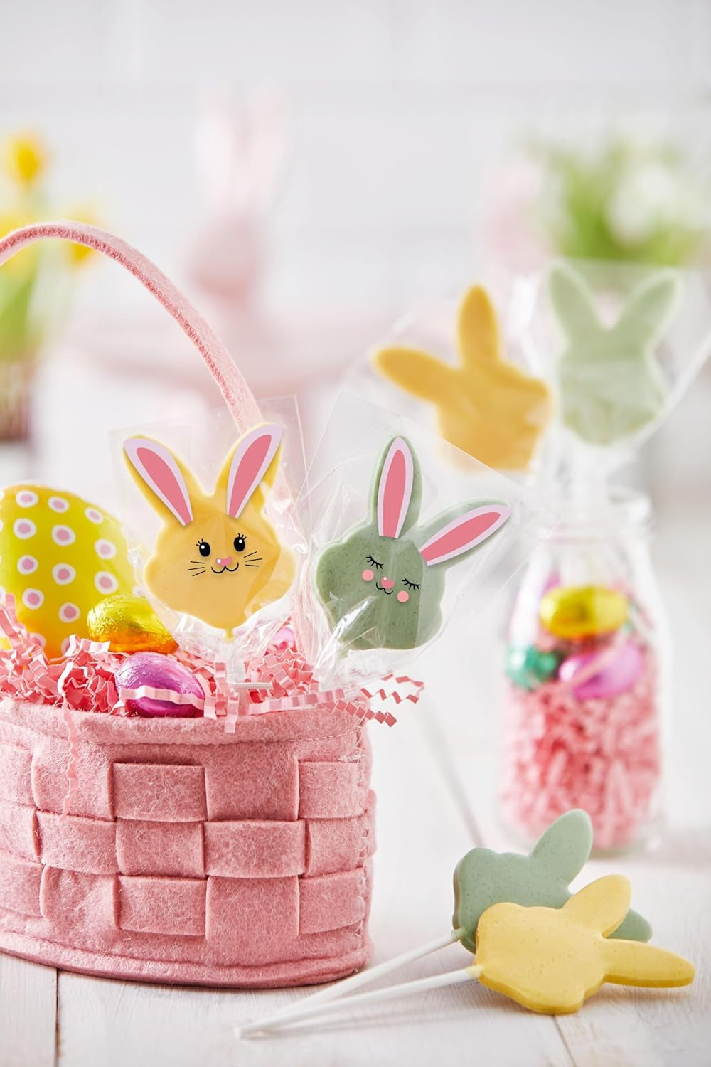 HEITMANN KREATIV - Chocoladelolly's - Met kruidenpoederkleurstoffen - Geel en Groen - DIY Kit - Pasen