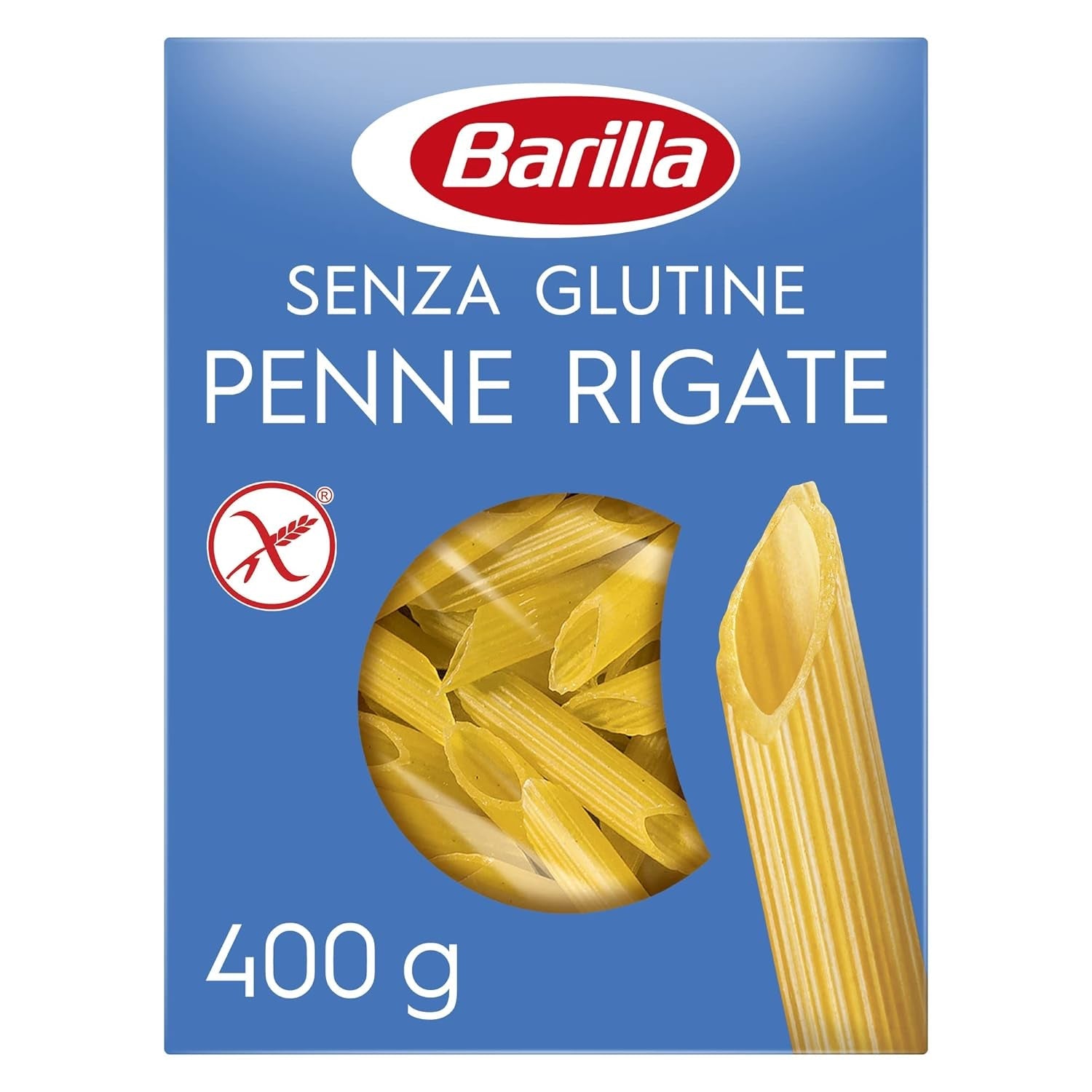 Penne Rigate Barilla glutenvrije pasta, gemaakt van rijst en maïs – 1 pakje (1 x 400 g)