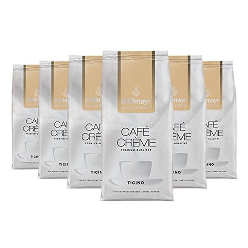Caféverkoop en kantoor? Crème Ticino, volle granen, 1000 g, verpakking van 6