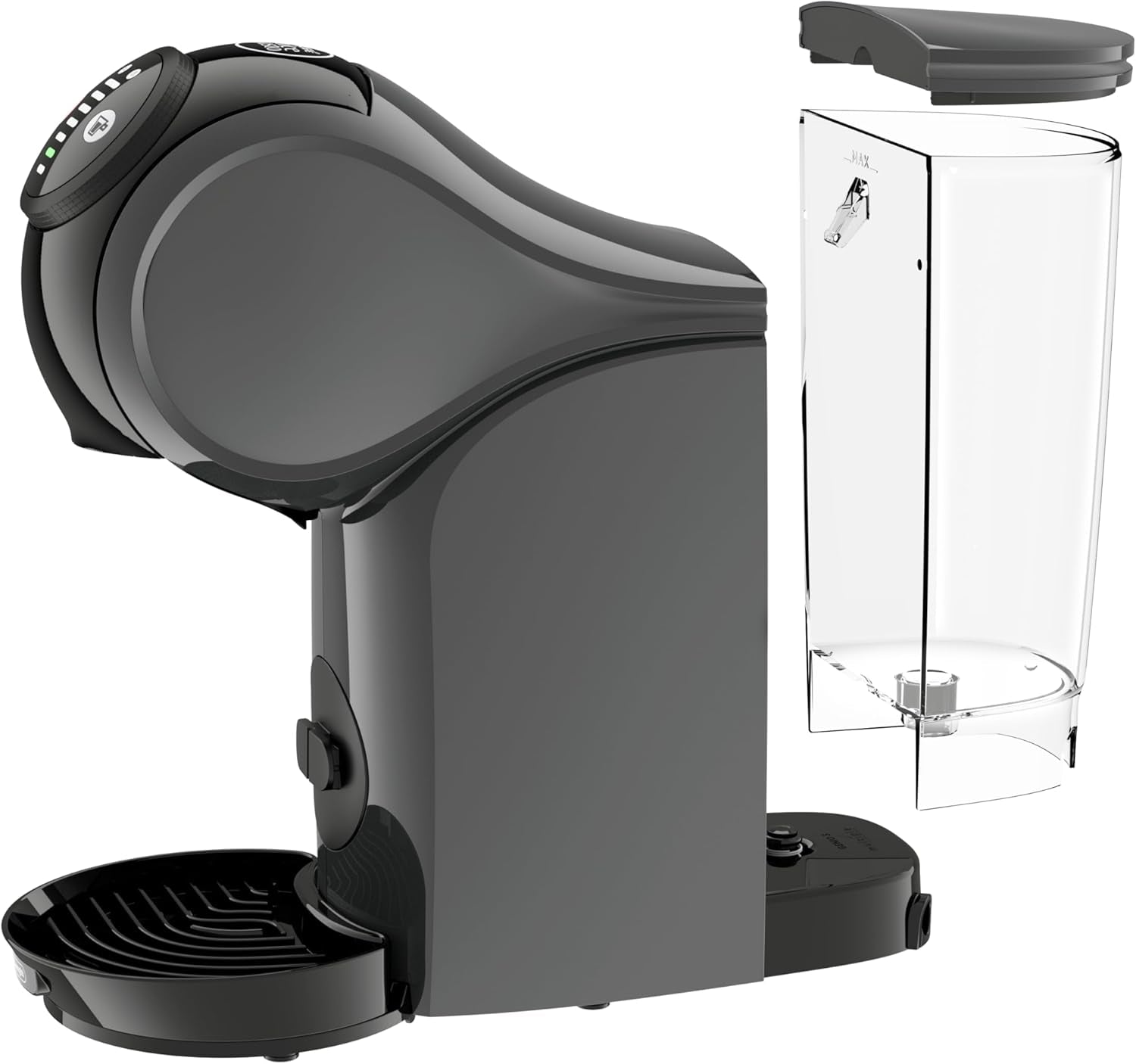 NESCAFÉ DOLCE GUSTO DeLonghi Dolce Gusto Genio S EDG226.A, Capsule-espressomachine inclusief 3 capsules, compact ontwerp, verstelbare lekbak, 0,8 l, afneembaar waterreservoir, 1470 W, Antraciet