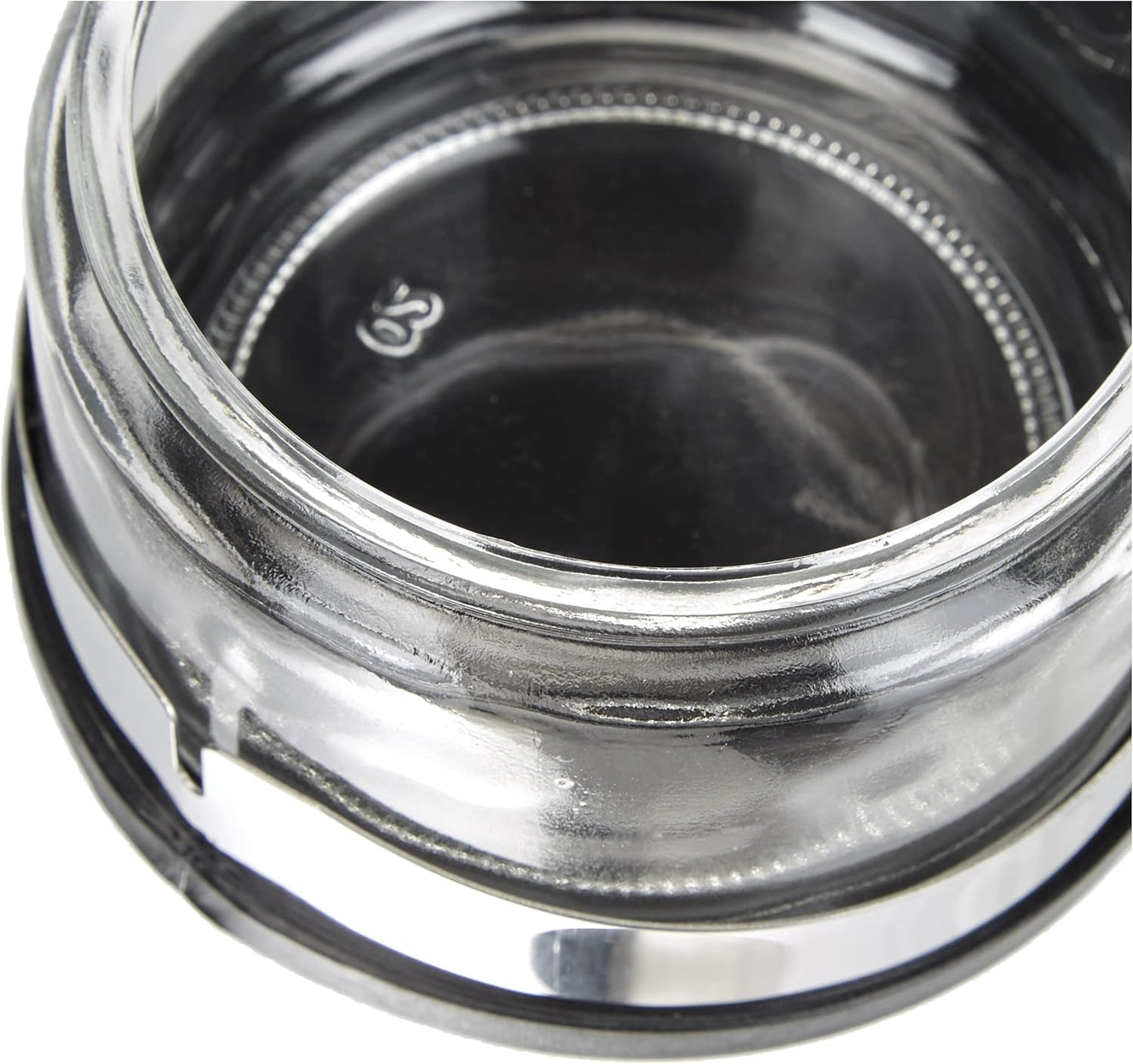 Classic Shaker, 250 ml, met lepel, roestvrij staal, zilver/transparant, 13 x 10 x 9 cm, 2 stuks