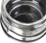 Classic Shaker, 250 ml, met lepel, roestvrij staal, zilver/transparant, 13 x 10 x 9 cm, 2 stuks