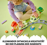 LEGO DUPLO Interactieve avonturentrein voor de stad, speelset met licht en geluid voor rollenspel, waarmee 2-jarigen sporen kunnen bouwen, educatief speelgoed voor kleuters 10427 Bouwsets Besuche in LEGO-Store