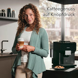 Siemens EQ500 klassieke automatische espressomachine, TFT-kleurenscherm, 5 soorten koffie en melk, dubbele kopfunctie, eenvoudige reiniging, afneembare zetunit, met melkslang, zwart, TP511E19