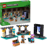 LEGO Minecraft The Armory speelset met heldenfiguren, speelgoedwapens en Alex-figuur, actiespeelgoed voor jongens en meisjes, cadeau voor gamers en kinderen vanaf 7 jaar oud 21252 Bouwsets Besuche den LEGO-Store Single