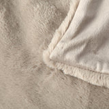 Boltze Storan deken (afmeting 150X200 cm, kleur beige, comfortabele polyester deken, ideaal voor koude winteravonden, bontlook) 1015378 BOLTZE bedden en dekens