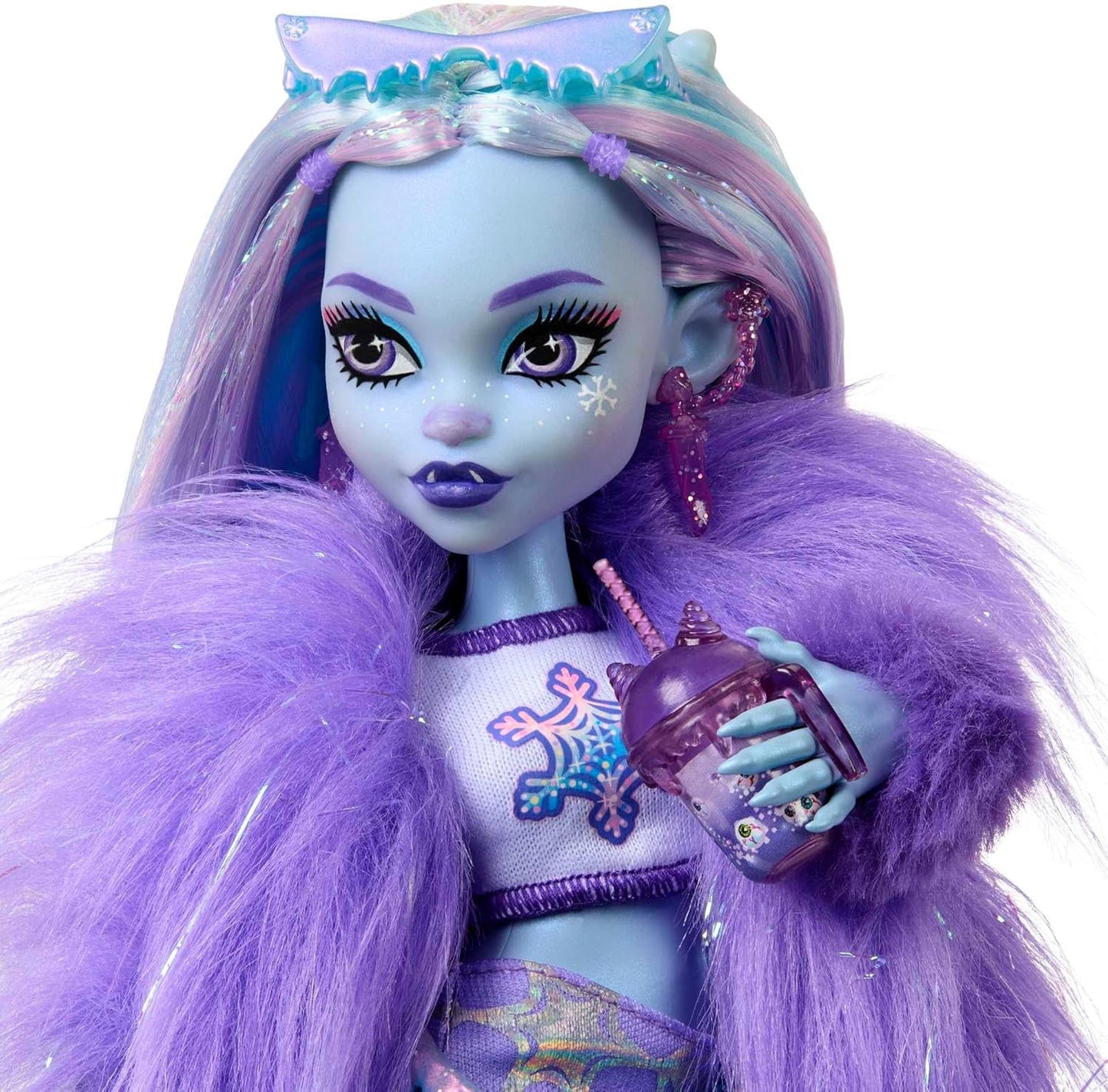 Monster High Abbey Bominable Yeti met mammoethuisdier en accessoires - Spooktastische sneeuwvloklook voor kinderen vanaf 4 jaar, HNF64 Naty Shop-poppen