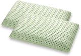 Marcapiuma Groen Natuurlijk Kruiden Memory Foam Kussen 2 Stuk Standaard Kussens Naty Shop Groeten 2X Saponetta Modern