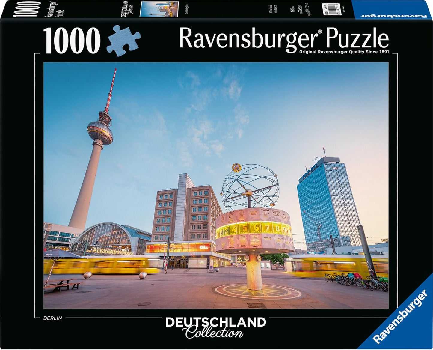 Ravensburger Puzzel 12001424 - Goedemorgen Berlijn - Verzameling van 1000 stukjes Puzzel Duitsland Voor volwassenen vanaf 14 jaar Puzzel Naty Shop