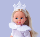 Simba Evi Princess of Love's Dreams, speelpop in een dromerige winterjurk met bontrand en glitterelementen, 12 cm, vanaf 3 jaar
