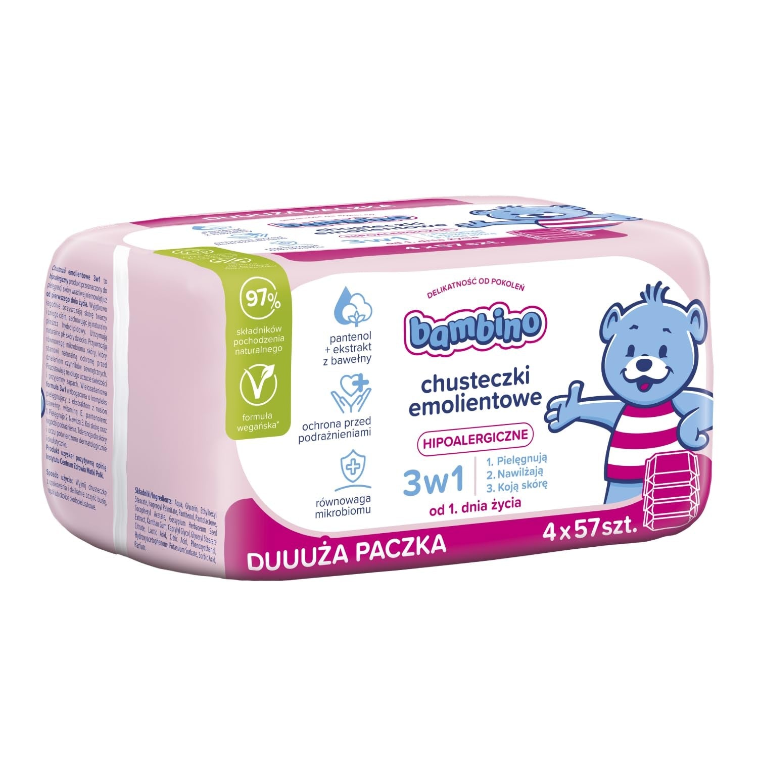 Doekjes 3 in 1 4x57 st