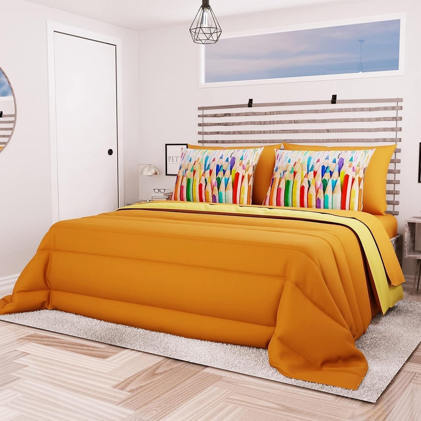 PETTI Artigiani Italiani - Winterdeken voor tweepersoonsbed, maxi, monochroom, dubbelzijdig, wit, grijs, 100% Made in Italy