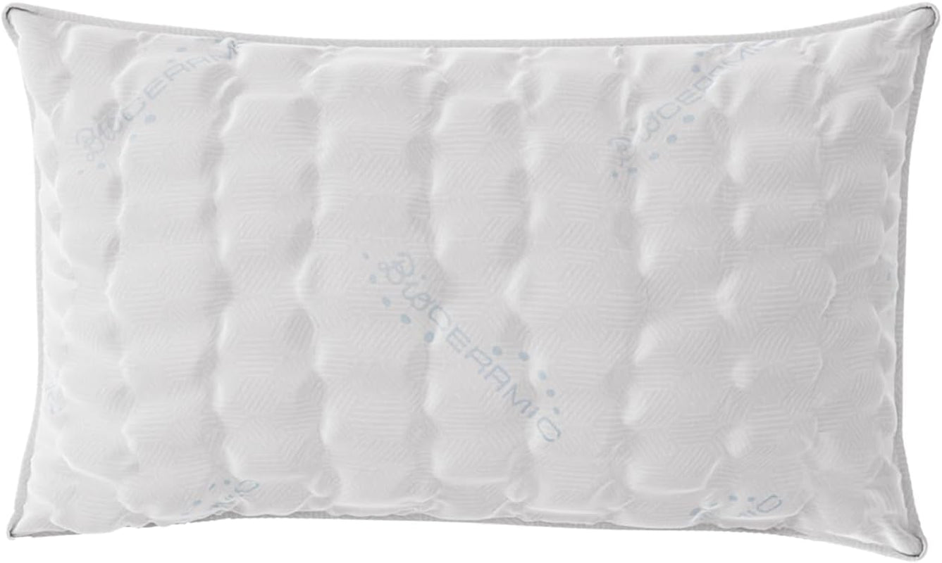 Italiaans beddengoed MB Home Italia, kussen, biokeramiek, lichtgrijs, 45 x 75 cm Standaard kussens Naty Shop Biokeramiek