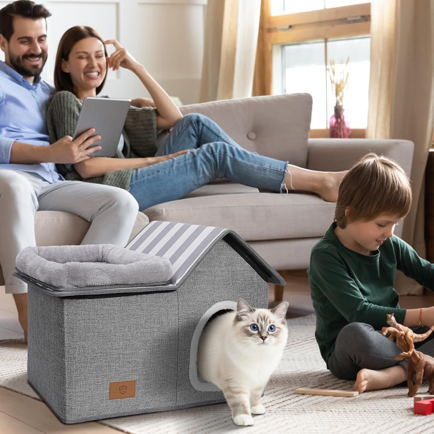 Dekens en meubels, Huisdieren, Grotten & Huizen, Katten, Kattenbedden, Katten - bedden, matrassen
