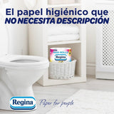 Regina Maxi-Roll - 4 rollen toiletpapier, 500 2-laags vellen per rol, ruim drie keer een standaardrol, 60% gerecyclede plastic verpakkingen, 100% Fsc-gecertificeerd papier