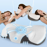 Nekkussen Orthopedisch kussen voor nekpijn Memory Foam kussen Ergonomisch kussen voor optimale ondersteuning Neksteunkussen voor laterale rug- en buiksteunen Cervicale orthopedische kussens Naty Shop