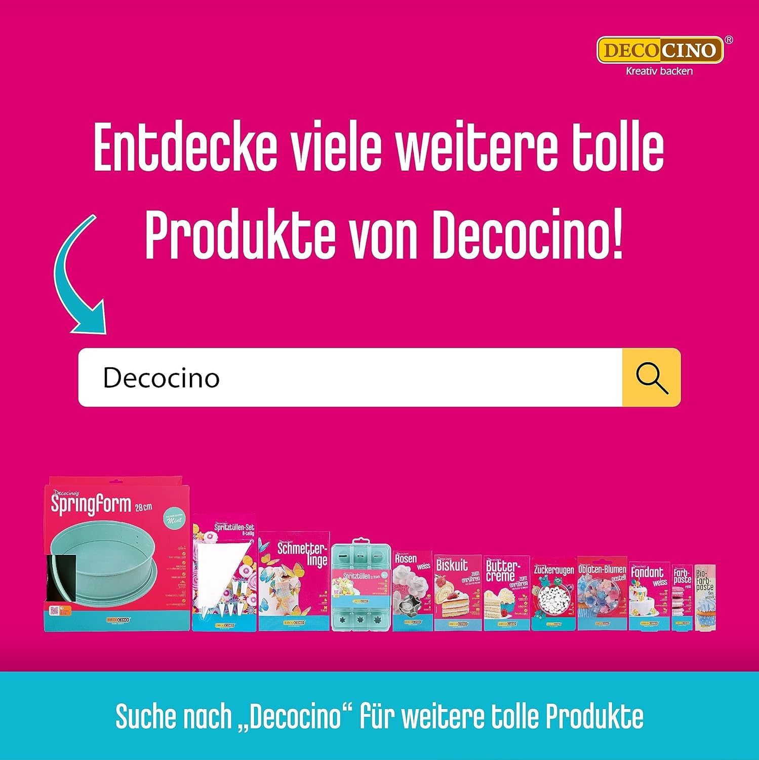 DECOCINO Biscuit Backmischung (250 G) – Einfache Zubereitung – Gelingsicher – Zum Backen Von Luftigen Biskuitböden, Creme-Torten, Biskuitrollen Uvm. Naty Winkel