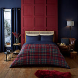 Night Lark dekbed en kussensloopset 10,5 tog eenpersoons klassieke rode Schotse ruit Luxe beddengoed hypoallergene machinewasbaar Naty Shop Klassieke rode Schotse ruit Dekbedden en dekbedden Eenpersoonsbed