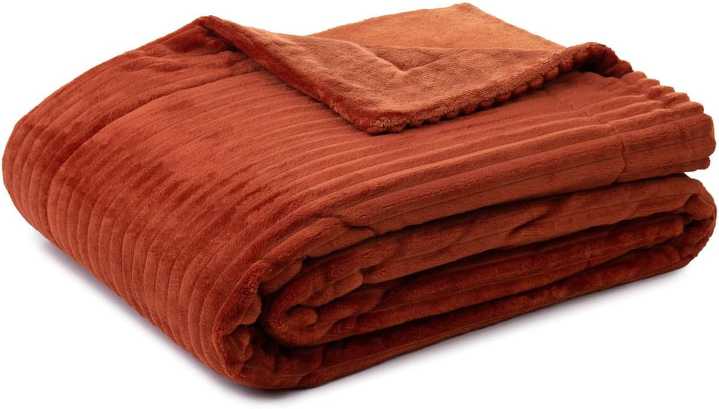 Gözze - Comfortabele en zachte deken in corduroy-look, 1620G/stuk, 150 X 200 Cm - kaneel Bedden en dekens Besuche den Gözze-Store Cinnamon