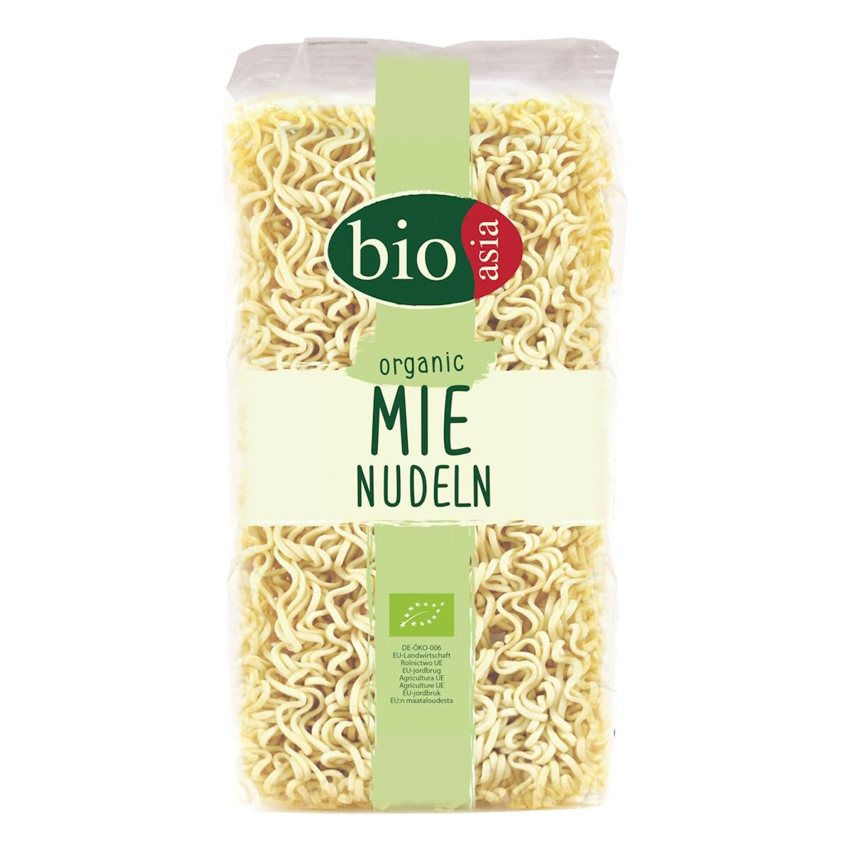BIOASIA Biologische Mie Noodles, tarwenoedels zonder ei, snel en eenvoudig bereid, vegetarisch (8 x 250 g)