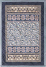 BASSETTI geruit katoen TORCELLO kleur DONKERBLAUW B1 maat 135X190 Dekbedden en dekbedden Naty Shop zilver 135X190