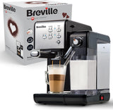 Espresso Breville Prima Latte II | Latte- en cappuccinomachine | Professionele pomp met 15 bar en melkopschuimer | Zilver [VCF108X]