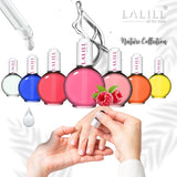 LALILL Nagelriemolie 75Ml - Himbeere Nagelpflegeöl - Nagelöl Pflege Für Nägel Nagelhaut - SPA Maniküre Naildesign Hände - Veganistisch - Met pipet