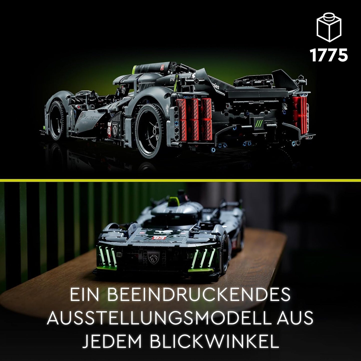 LEGO 42156 Technic Peugeot 9X8 24H Le Mans Hybrid Hypercar Legendarische racewagen Model voor volwassenen, motorsportwagen op schaal 1:10, verzamelbaar voor gevorderde spelers Bouwpakketten