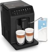 Krups EA897B Evidence ECOdesign automatische espressomachine, automatische espresso- en cappuccinofunctie, Quattro Force technologie, one-touch melkbekers, 8 presets, melksysteem, 1450W