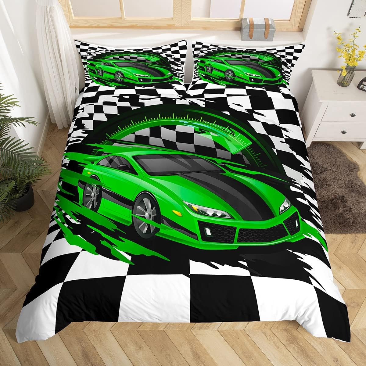 Jungen Cartoon Auto Beddenset 135X200,Kinder Bau Fahrzeuge Tröster Abdeckung Für Kind Kleinkind Teens,Dinosaurier Bettbezug,Traktor Maschinerie Bagger Bettdecke Abdeckung,Lkw Autos Bedtuchen Naty Shop Multi 10 220*240+80*80*2