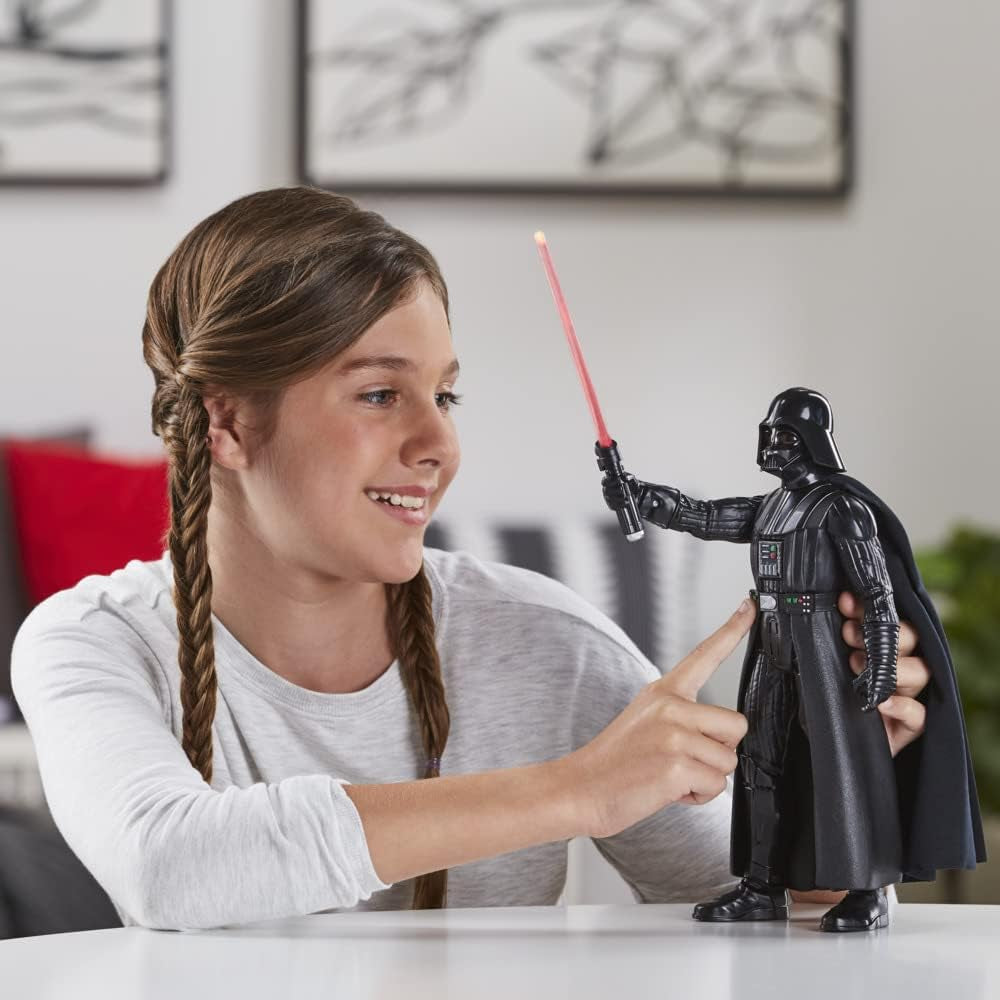 Star Wars Galactic Action Darth Vader, 30 cm groot interactief elektronisch actiefiguur, kinderspeelgoed 4+ actiefiguren Naty Shop