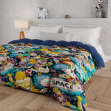 PETTI Artigiani Italiani - Winterquilt, Winterquilt, Eenvoudige quilt, Dubbelzijdig, Monocolor en digitaal printen, 100% hypoallergene microvezel, Made in Italy Naty Shop quilts en quilts